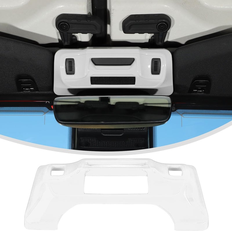 Linskip One-Touch Roof Panel Trim Compatible with 2024 2025 Jeep Wrangler JL 4XE & Gladiator JT, Overhead Feature Decor Cover for Jeep Wrangler Interior Accessories(White) - Image 1